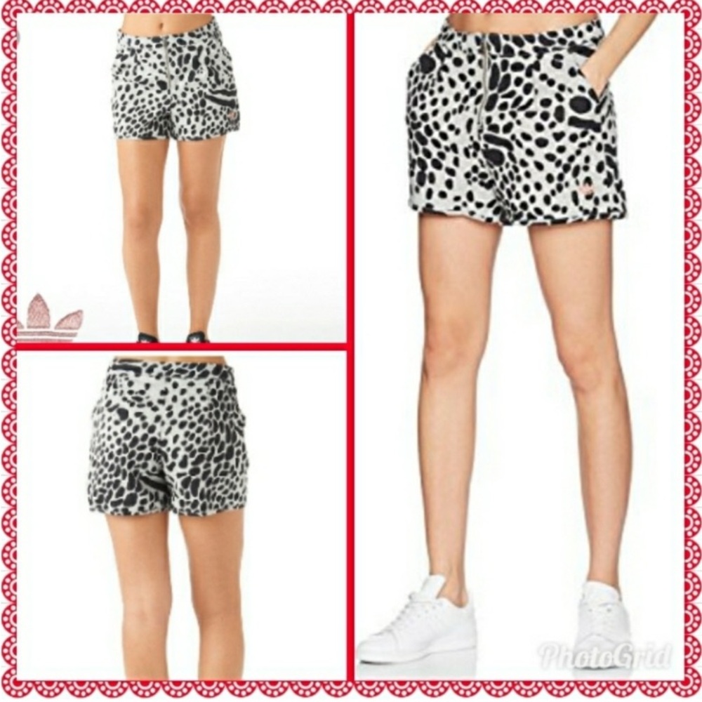 Adidas Originals “Caribbean” Shorts with Trefoil Logo Embroidered in Pink
